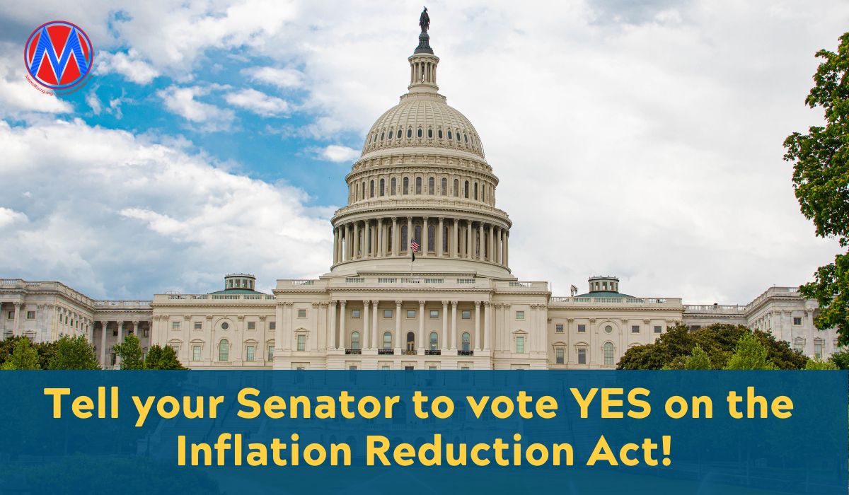 QUICK SIGN! Tell Congress to Vote YES on the Inflation Reduction Act