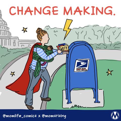 "Change Making" comic by Mom Life
